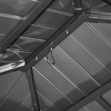 2.8m Athena Steel Gazebo with Mosquito Nets & Curtains